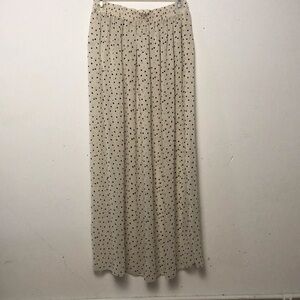 American Apparel Chiffon B&W Polka Dot Maxi Skirt
